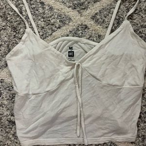 PacSun basically new white me to we tank top. Size Medium.